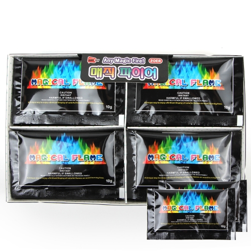 매직파이어 불꽃놀이 불멍 감성캠핑 캠핑놀이 오색불꽃 가을캠프