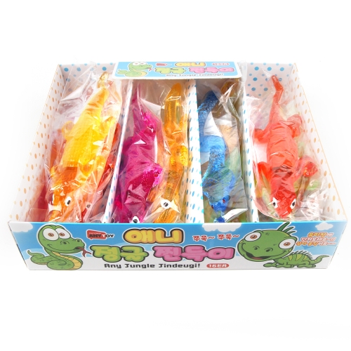 정글 찐득이 악어 뱀 파충류 찐득이 남아장난감 손장난감 랜덤발송