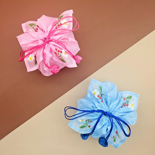 [오늘놀이] 전통 보자기(꽃자수/복주머니/송편 포장/자개함 포장/KC인증)