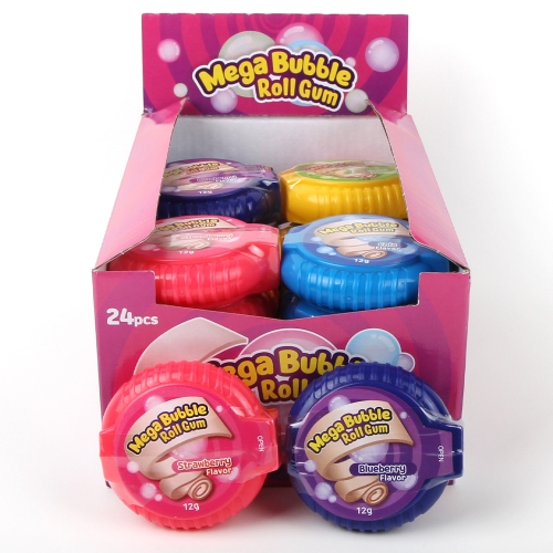 메가 버블 롤 껌 12g 딸기맛 콜라맛 블루베리맛 투티프루티맛 껌 랜덤배송