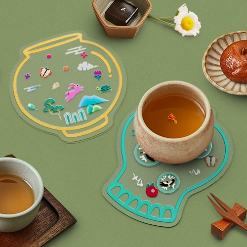 [하하당] 전통 아크릴 티코스터 (2종 택1)