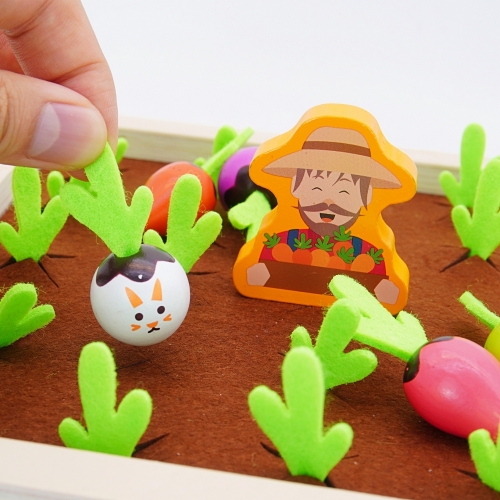 미니 농장 무 뽑기 원목 장난감 보드게임 기억력 미니텃밭 당근뽑기