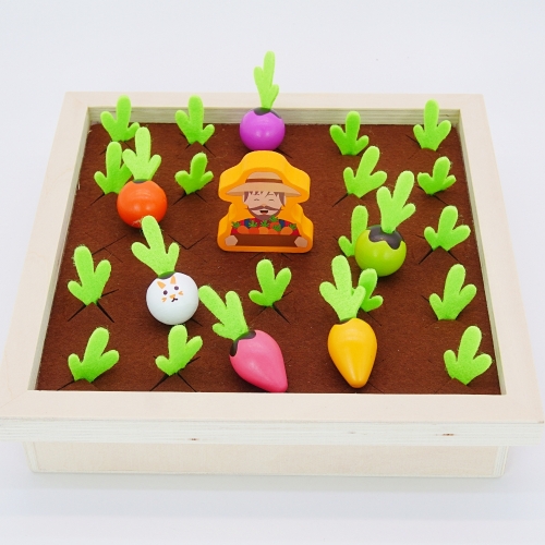 미니 농장 무 뽑기 원목 장난감 보드게임 기억력 미니텃밭 당근뽑기