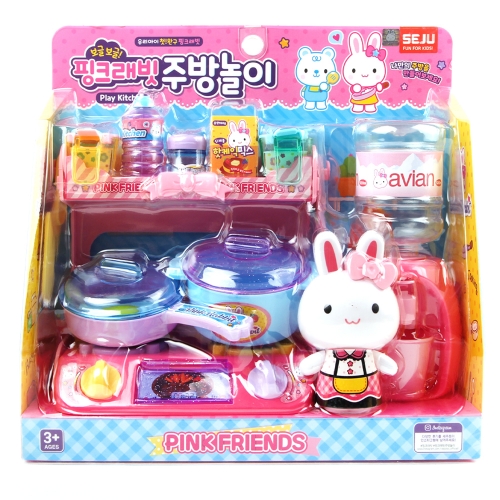보글보글 핑크래빗 주방놀이 역할놀이 주방미니어쳐 소품세트