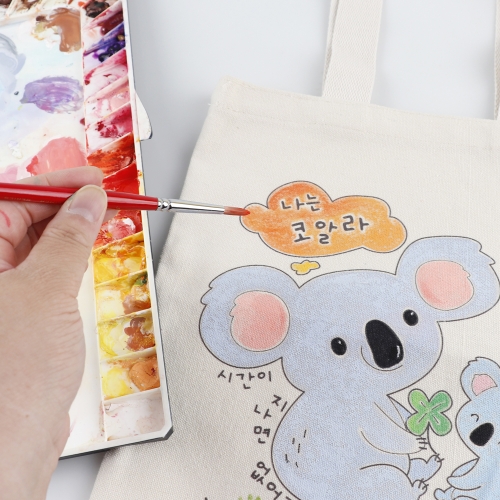 메이크문구 캔버스그림가방 지구사랑 코알라