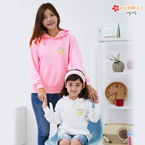 국내산 고급 특양면 후드 티셔츠_내게바나나(심플)아동성인