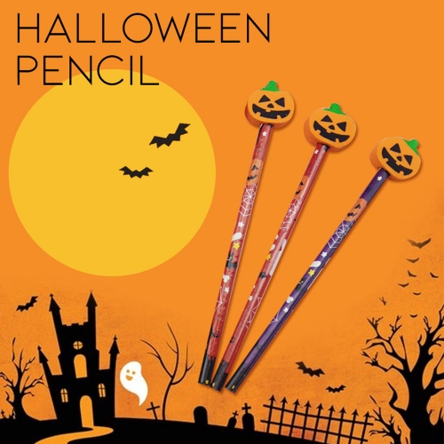 할로윈 호박 지우개 연필 3개세트 어린이집단체선물