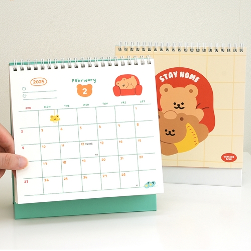 댄싱베어 2025 탁상캘린더 (2개)