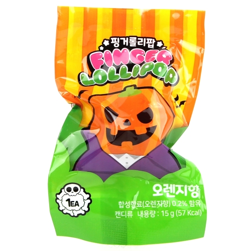 핑거롤리팝 할로윈데이 어린이 반지사탕 랜덤발송