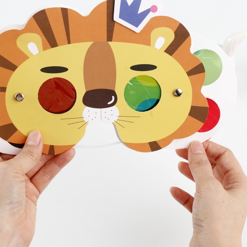 메이크문구 DIY708 3원색놀이 사자가면만들기