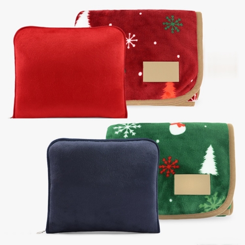 따뜻한 담요 무릎담요 스마일바나나 패턴 담요 손잡이 H밴드 수납 담요