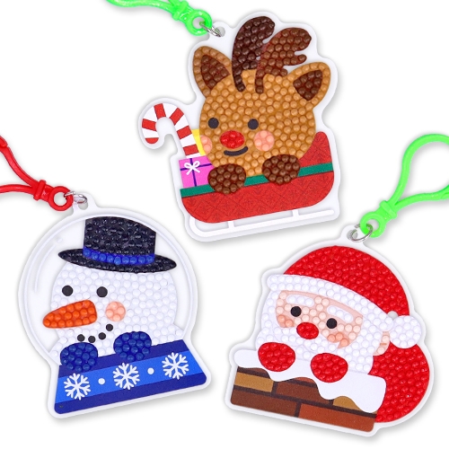 [하하당] 크리스마스 보석십자수 키링 (3종 택1)