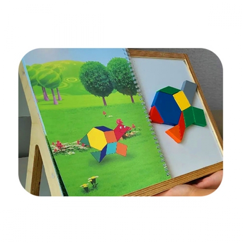 자석 대형 패턴 블록 108pcs (학습가이드북 or 스토리텔링북 택1 +보관함)