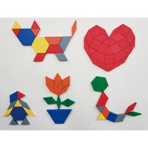 자석 대형 패턴 블록 108pcs (학습가이드북 or 스토리텔링북 택1 +보관함)