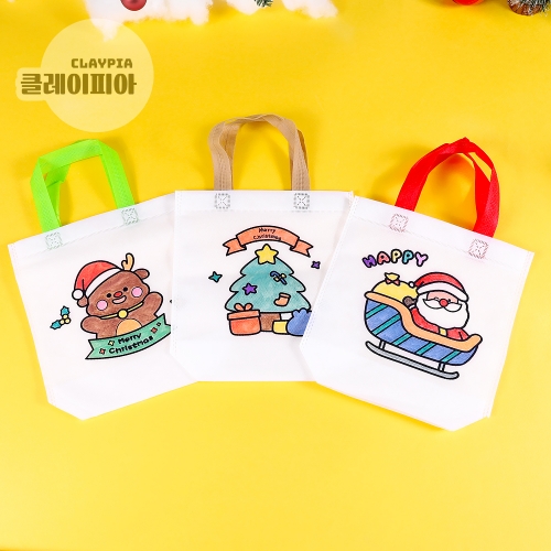 크리스마스 부직포 가방