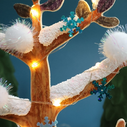 폼폼 LED 겨울나무 만들기 5set