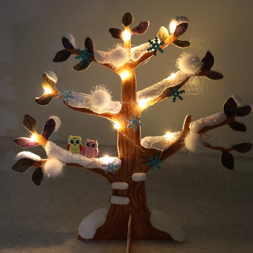 폼폼 LED 겨울나무 만들기 5set