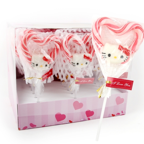 키티 캣 하트 막대사탕 롤리팝 화이트데이 캔디선물