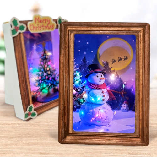 만들기 필름 LED 크리스마스 입체 액자