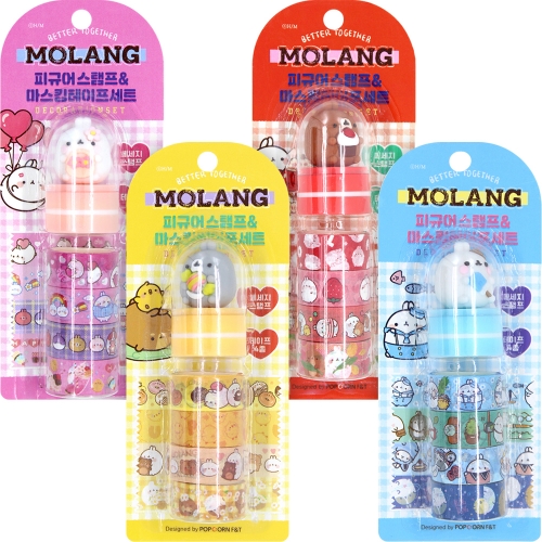 몰랑 스탬프 마스킹테이프 세트(12개)