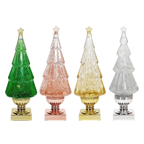 크리스마스선물 LED 멜로디 오르골 트리 4종 38cm(색상 랜덤발송)