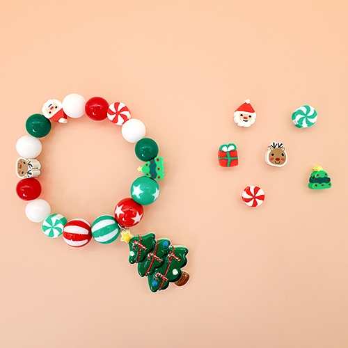 [오늘놀이] 크리스마스 트리 팔찌 만들기(겨울/팬던트 포함/KC인증)