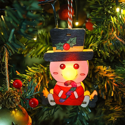 [오늘놀이] 크리스마스 LED 빨간코 오너먼트 만들기(3종 택1/트리 장식/겨울 환경구성/KC인증)