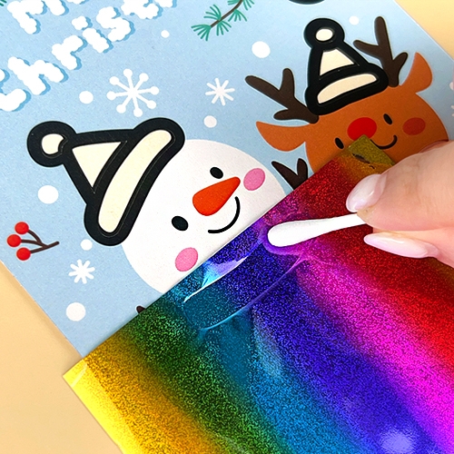 [오늘놀이] 반짝반짝 크리스마스 포일아트 카드 만들기(3종 택1/편지 봉투 포함/KC인증)