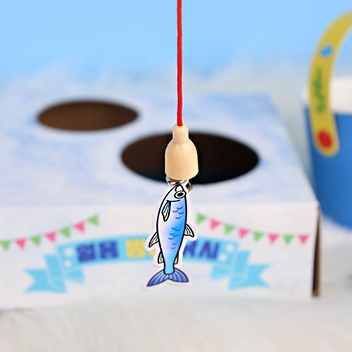 [오늘놀이] 얼음 빙어 낚시놀이 만들기(겨울풍경/자석 낚싯대 포함/KC인증)