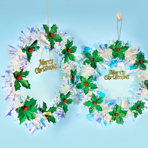 만들기 홀로그램 대형 크리스마스 리스