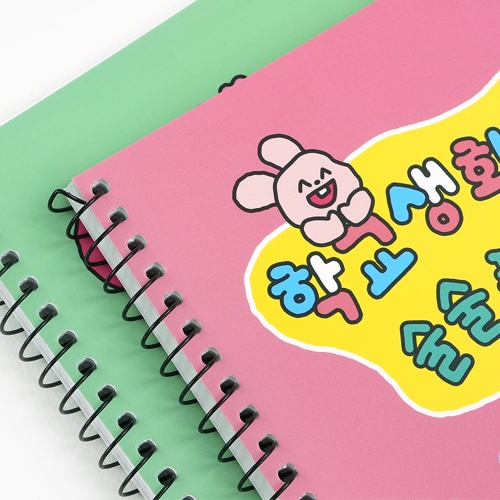 두꺼운 스프링노트 부적 무지 연습장 종합장 원링노트 랜덤발송