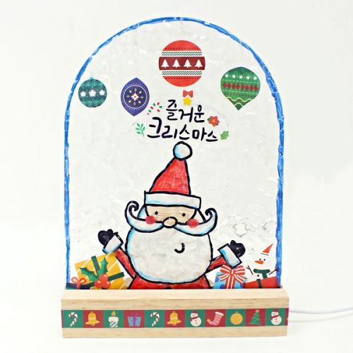 겨울 투명 스티커 (3매입)