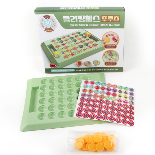 플리핑체스 후루츠 집중력 기억력 향상 과일 보드게임 1개입 세트