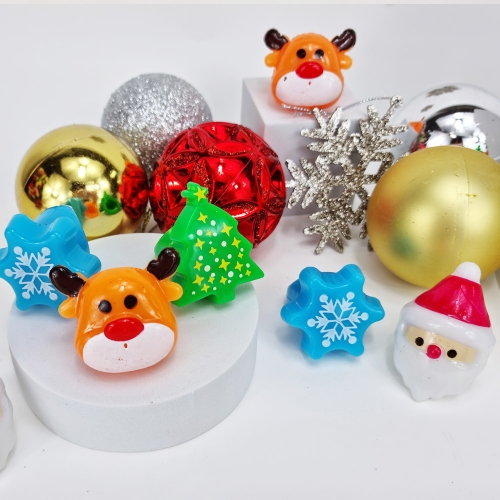 크리스마스반지 LED 실리콘 반지 크리스마스장식 단체선물