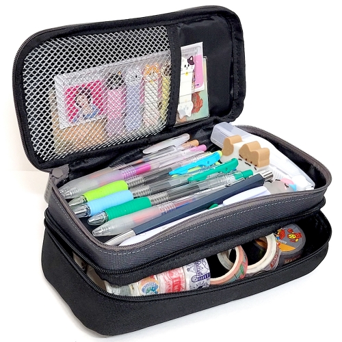 유니버시티 투톤 2단필통 (색상랜덤)