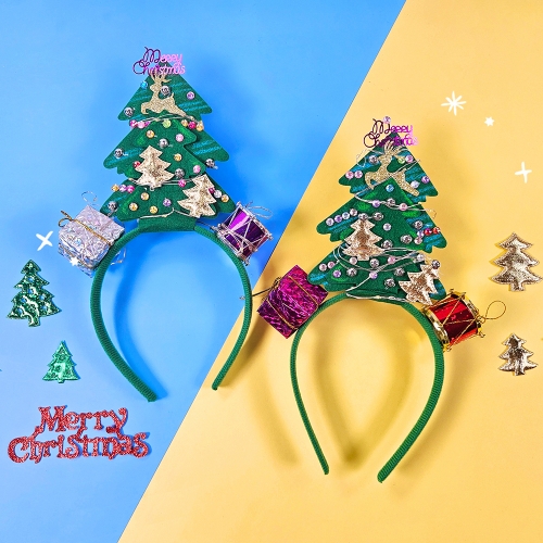 [만꾸] 반짝반짝 트리 머리띠