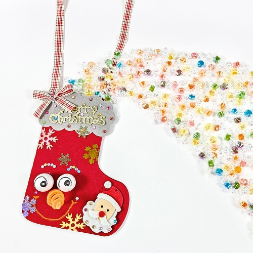 [만꾸] 산타 양말 가방