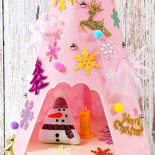 [만꾸] 블링블링 크리스마스 핑크 트리