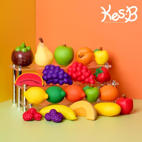 [캐스B]플레이 말랑말랑한음식모형 과일20p(2706)