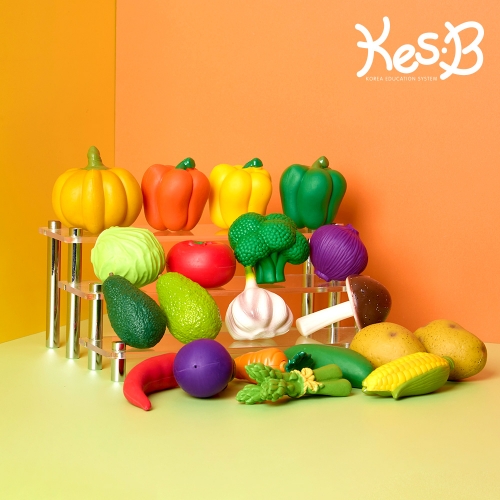 [캐스B]플레이 말랑말랑한음식모형 야채20p(2707)
