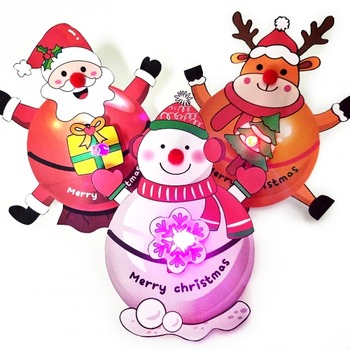 [탑키드] 만들기 겨울 크리스마스 LED 팽이