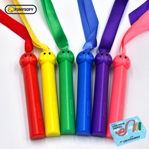 퍼니소피 소프트 무지개 리본막대 6종세트 (비비드, 파스텔)
