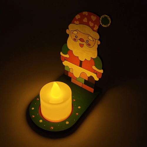 캔들 받침대-크리스마스 산타