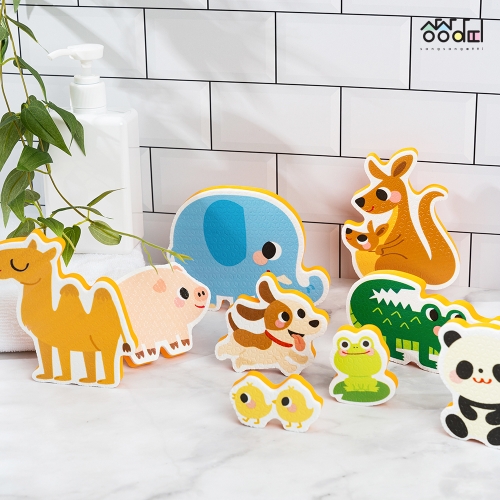 [상상아띠] 목욕놀이 스티커 동물 28pcs 물놀이 장난감
