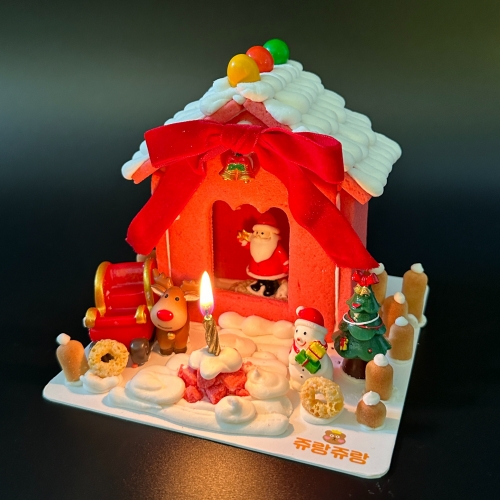 크리스마스 레드 과자집 쿠키 만들기 키트