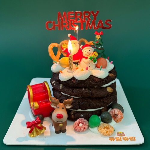 크리스마스 쿠키 케이크 만들기 키트