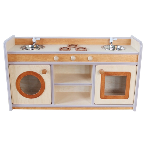 말랑 안전 원목 해피 2구 주방놀이