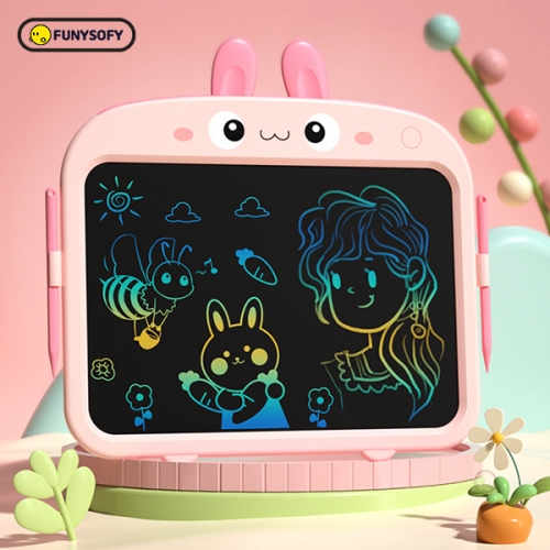 퍼니소피 토끼 13.5인치 컬러 LCD 놀이 아이패드 + 스탬프 롤러 세트