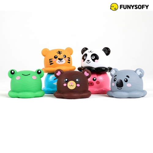 퍼니소피 소프트 자석 큐트 동물 아이스크림 콘&컵 9종 C (고급가방포함)