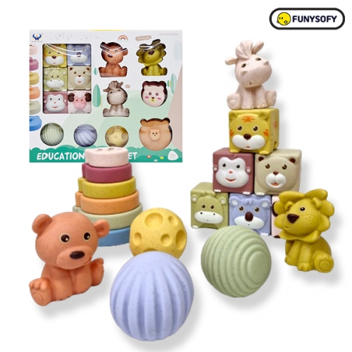 퍼니소피 소프트 애니멀 촉감 감각놀이세트